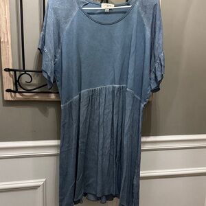 Umgee Blue Flowy Dress mini S